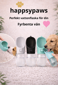 Smidig vattenflaska för hund